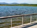 Blick von der Uferpromenade zum Gebirge, Sommer 2004