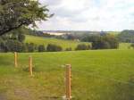 Landschaft bei Hrnitz, Zittauer Gebirge, Aufnahme Sommer 2004