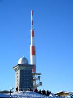 Rund 300 Tage im Jahr ist der Brocken von Wolken verhllt und ich bin zum ersten Mal in meinem Leben da oben und dann dieses Traumwetter, 14.01.06  Keine Wolke, blauer Himmel und die Bilder mit