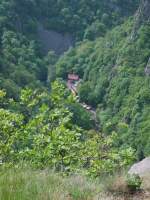 Blick ins Bodetal, vom Hexentanzplatz.