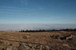 Ein Hochnebelmeer ber Norddeutschland; Blick am frhen Nachmittag des 16.11.2012 vom Brockengipfel Richtung Norden...