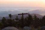 Auf dem Brocken nach Sonnenaufgang; Aufnahme vom 12.07.2013 Richtung Norden...