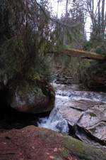 Die Ilse neben dem Heinrich-Heine-Weg von Ilsenburg nach den Brocken. 19.02.2007