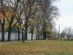 Kleine grüne Oase in Halberstadt nahe dem Bahnhof an der Bahnhofstrasse am 02.