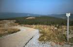 Auf dem Brocken, Blick zum kleinen Brocken, dig. Dia von 1992