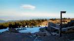 Letzter Schnee auf dem Brocken,  APS-Foto um  2004