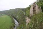 Blick von der Rudelsburg auf die Saale (01.05.2010).