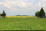 Blick von Braschwitz auf Hohenthurm (Stadt Landsberg), ein ganz offensichtlicher Ortsname.