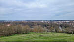 Blick vom Ochsenberg auf das nördliche Umland von Halle (Saale).