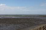 Blick von der Tamenswarf, auf Hallig Langeness, zur Hallig Hooge.