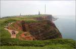 Blick auf das Oberland und die Steilküste von Helgoland.