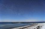 Sternenhimmel am Strand von Heidkate bei Kiel im Frhjahr 2009.