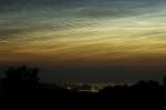 Wolkenbildung an einem späten Abend über der Hohwachter Bucht im Sommer 2005.
