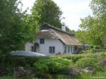 Das nördlichste Haus auf der Halbinsel Holnis nordöstlich von Glücksburg (Kreis Schleswig-Flensburg, Schleswig-Holstein, Mai 2010)