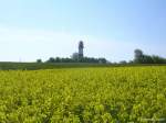 Der Leuchtturm von Falshöft auf der Geltinger Birk am Übergang der Flensburger Börde in die Ostsee (Kreis Schleswig-Flensburg, Schleswig-Holstein, Mai 2010)