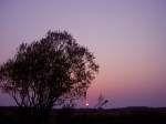 Sonnenuntergang im Naturschutzgebiet am Schäferhaus bei Flensburg. Aufnahme: Mai 2005.