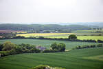 Felder im nördlichen Angeln vom Bismarckturm bei Quern aus gesehen. Aufnahme: 7. Juni 2021.