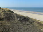 Ausblick von der Aussichtsplattform der Himmelsleiter auf die Nordsee in Westerland in Sylt am 19. April 2018. 