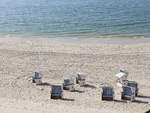 Strandbereich bei Wenningstedt im Bereich des Roten Kliff am 20. April 2018.