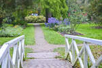 Tating auf der Halbinsel Eiderstedt - Blick in den Hochdorfer Garten.