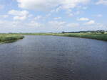 Fluss Treene bei Friedrichstadt, Nordfriesland (24.07.2021)