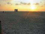 Landschaft bei St. Peter-Ording, Sonnenuntergang am Strand Sommer 2003