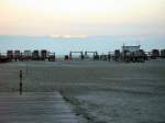 Strand in der Dmmerung, St. Peter-Ording, Sommer 2003