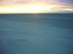 Am Strand von St. Peter-Ording, es wird Abend im Sommer 2003