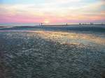 Abendstimmung am Strand von St. Peter-Ording, Sommer 2003