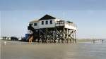 Strandgaststtte am Strand von St. Peter-Ording, 2004