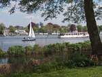 Die Außenalster in Hamburg am 04.05.2008.