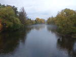 Saale bei Obernitz, Landkreis Saalfeld-Rudolstadt (18.10.2022)