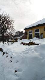 Ganz schn viel Schnee hier in Oberhof auf der Hhe des Thringer Waldes (Winter 2005)