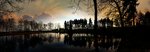 Sonnenuntergang in Zeulenroda am Teich. Foto 07.02.16