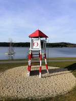 Ein Blick auf das Strandbad - Zeulenrodaer Meer.