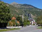 Blick auf die Berge bei Bourg St. Maurice. 09.2022
