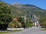 Blick auf die Berge bei Bourg St.