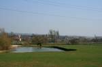 Die Meuse bei Verdun. Auch hier ist deutlich der tiefeingeschnittende Prallhang zu erkennen; 25.03.2012