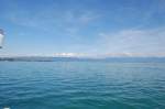 Mitten auf dem Bodensee von der  Austria  aus fotografiert am 05.07.08 mit Blick in Richtung sterreich