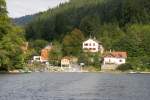 Das Ende des Lac des Brenets vor dem Saut-du-Doubs; 18.09.2010