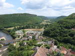 Ausblick auf das Tal der Dordogne bei Castelnaud (22.07.2018)