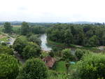 Schleife des Fluss Le Gave bei Sauveterre, Dept.