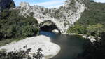 Der Bogen des Pont d'Arc am 15.10.23.