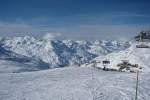 Val Thorens en Savoie! (30.01.2013)  Blickte mancherorts auch mal nicht gerne nach vorne, umso mehr nun zurck.