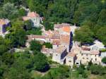 Frankreich, Languedoc-Roussillon, Navacelles, vom Belvedere von Baume Auriol auf dem Causse du Larzac aus gesehen, 19.08.2011