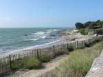 Blick vom Cimetiere de l`Herbaudiere auf der Insel Noirmoutier, Departement Vendee an der französischen Atlantikküste am 24.09.2019.