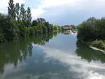 Loir Fluss bei Lezigne, Dept. Maine-et-Loire (09.07.2017)