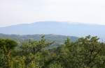 Eine schöne Landschaft in der Provence(F) bei Sonne und Wolken am Morgen vom 25.7.2014.