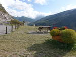 Rastplatz am Col de Vars an der D902 im Dept. Hautes-Alpes (23.09.2017)