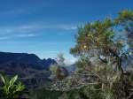 Reunion (Inseln im Indischen Ozean). Blick von der Besteigung des hchsten Berg Piton Des Neiges 3070m am 2009:11:09.